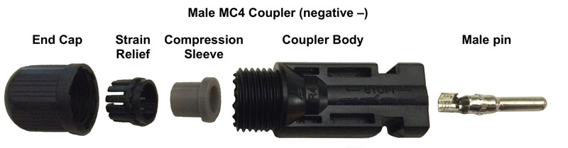 Conector MC4 Macho 