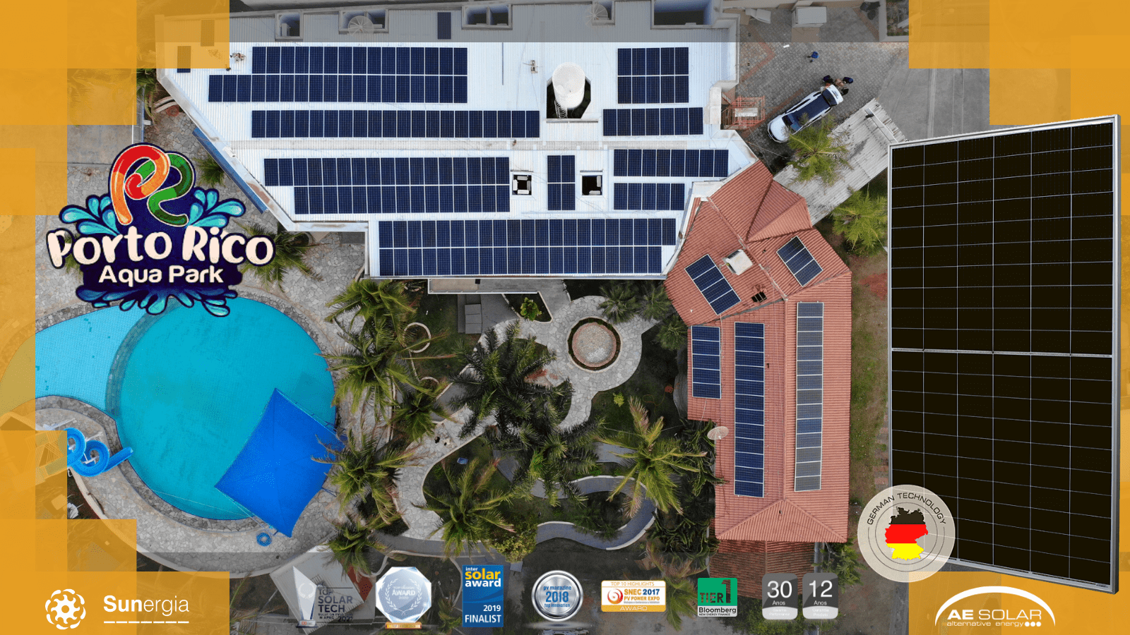 Usina Solar Fotovoltaica | Porto Rico Aqua Park