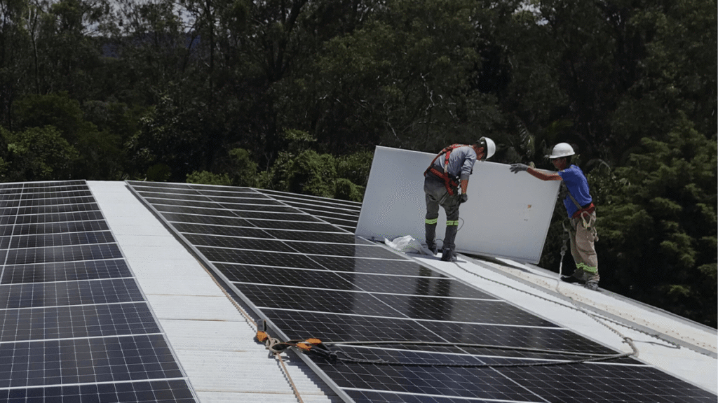 Photovoltaik-Panels zur Stromerzeugung