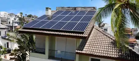Image of a residential solar energy kit