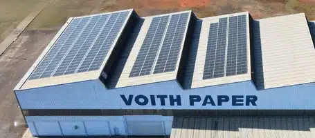 Image of a solar energy solution for industries